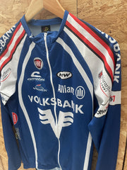 Northwave Cycling Race Jersey L Blue White Red FIAT Volksbank Long Sleeve