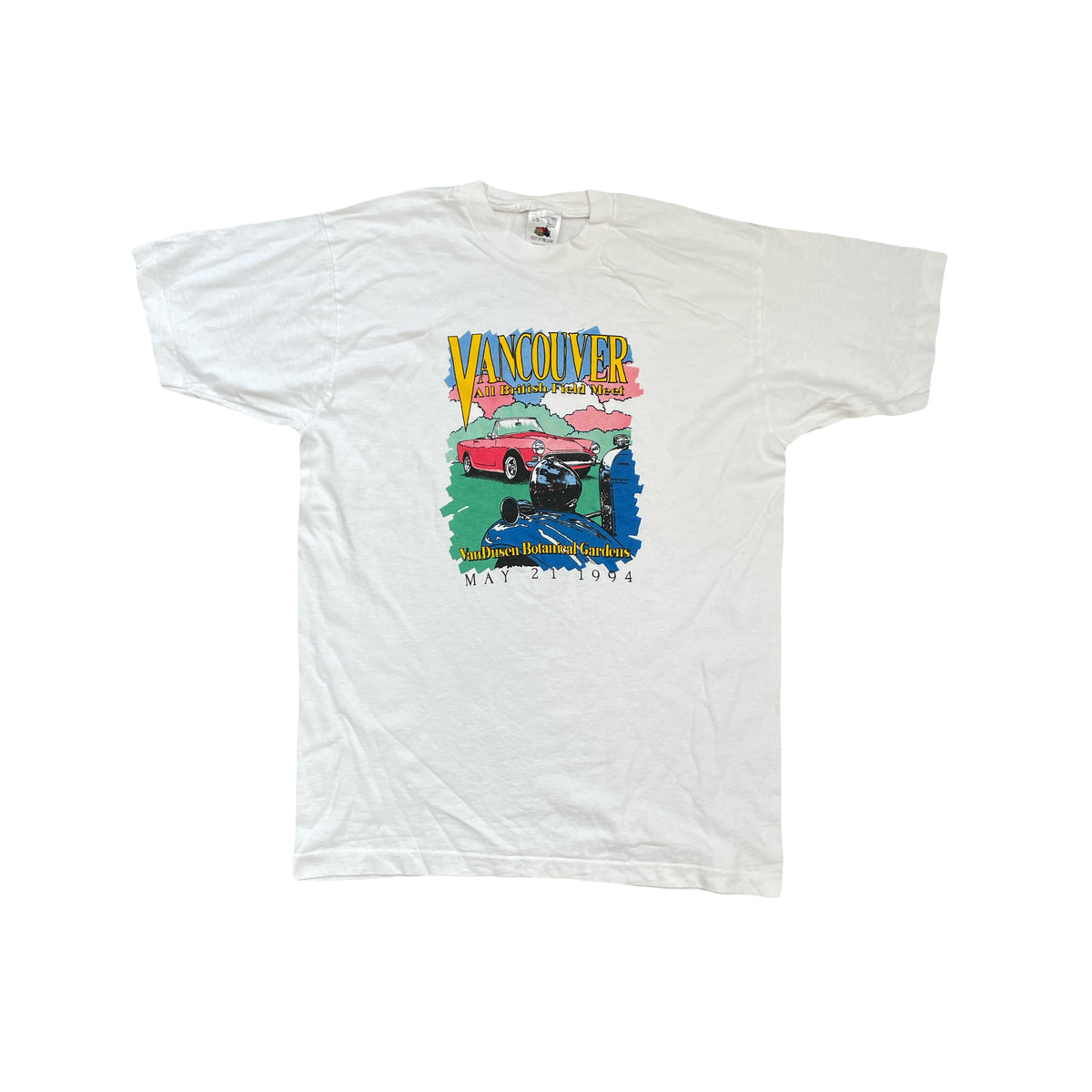 Vintage Single Stitch Vancouver 1994 Graphic T-Shirt Size L White