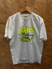 Vintage 90s Jesus Rock & rolls the blues away single stitch t-shirt size XL