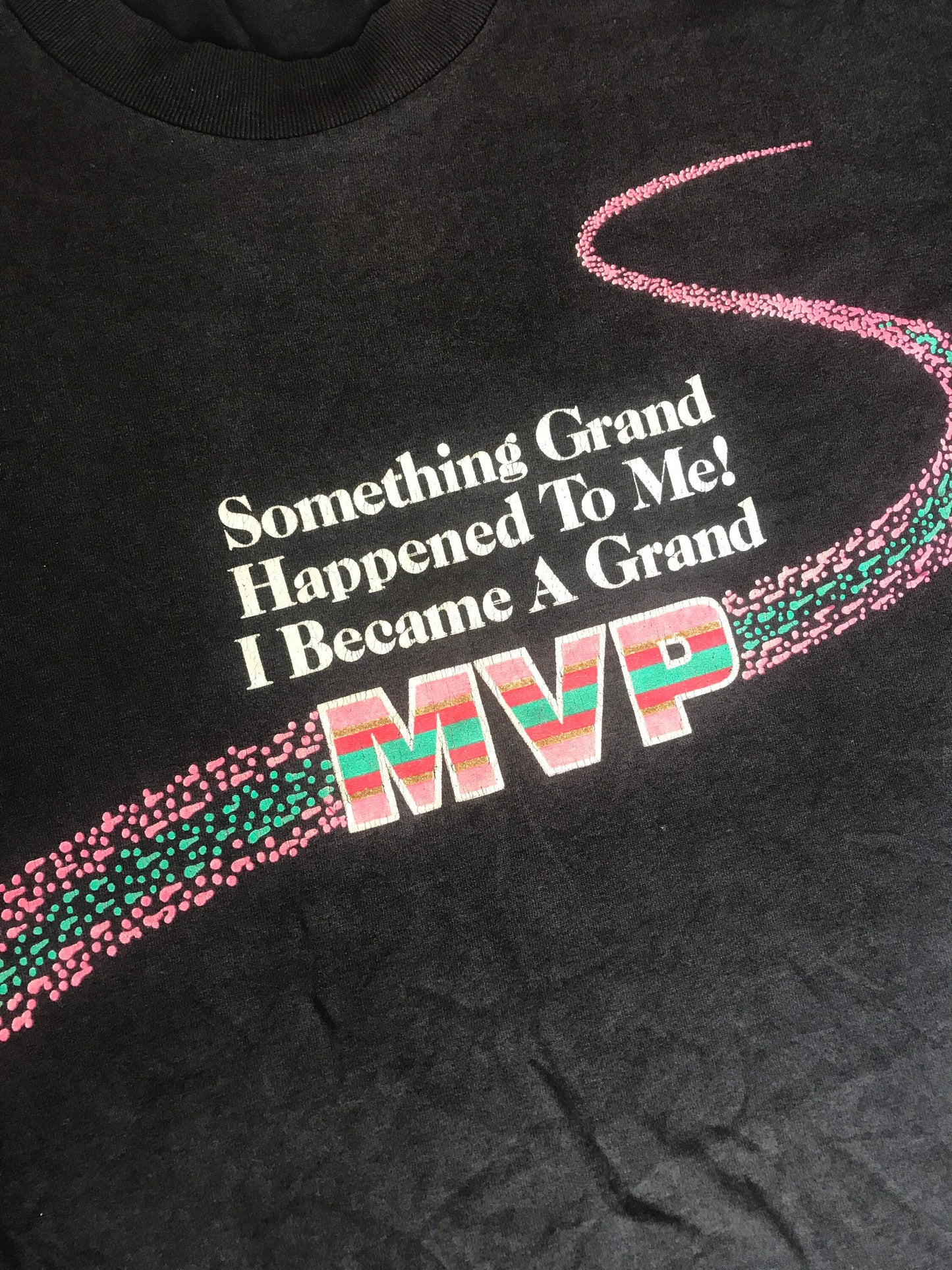 Vintage 90s Ballys Grand Atlantic City MVP casino winners black USA souvenir t-shirt size large