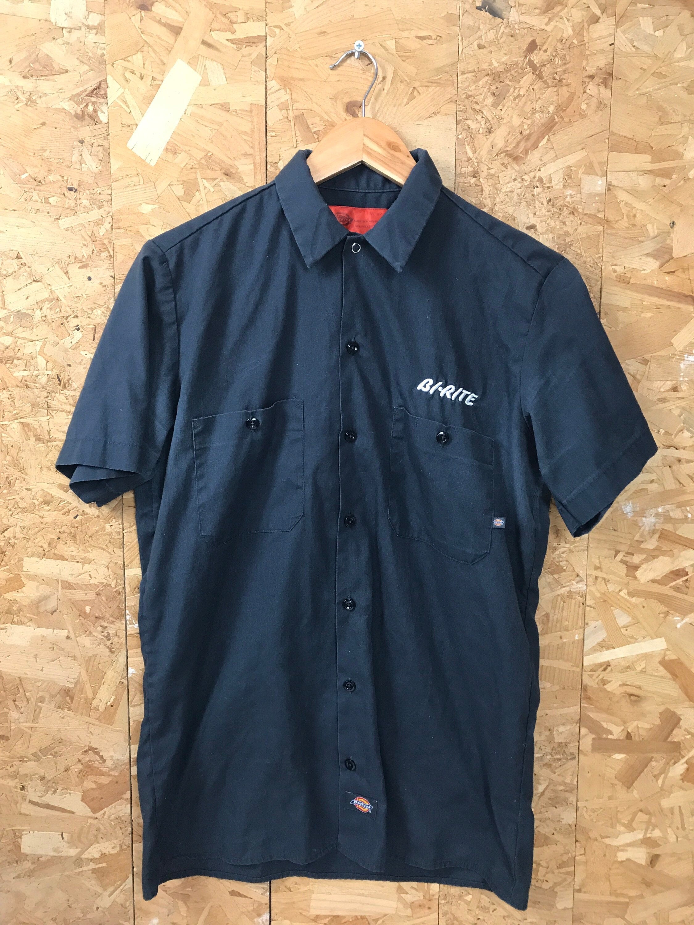 Vintage 90s USA black grill chef Bi-Rite Good Food chore workwear by Dickies size small