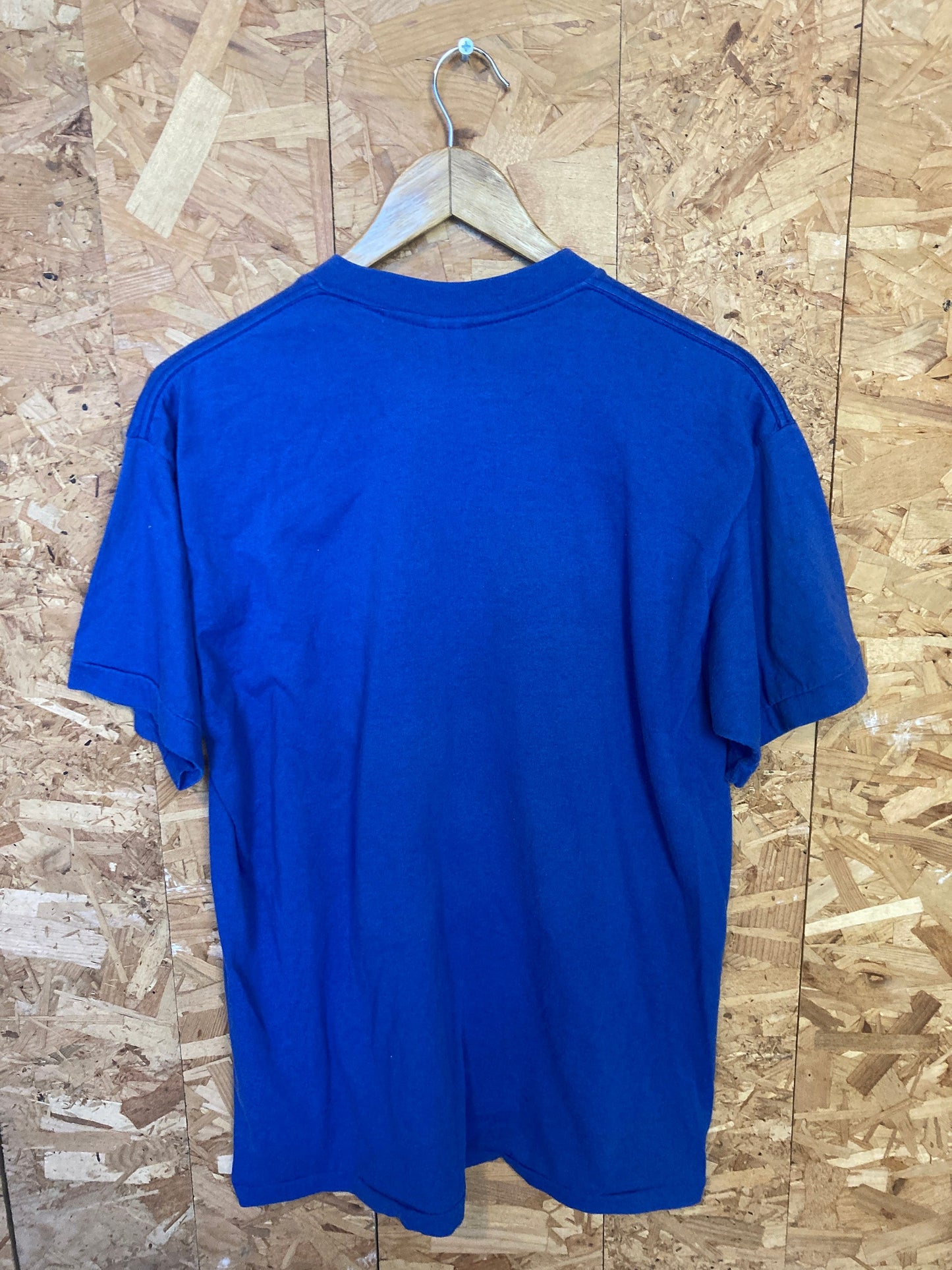 Vintage 80s Yoakum Bulldogs Texas football college team USA blue single stitch t-shirt size XL