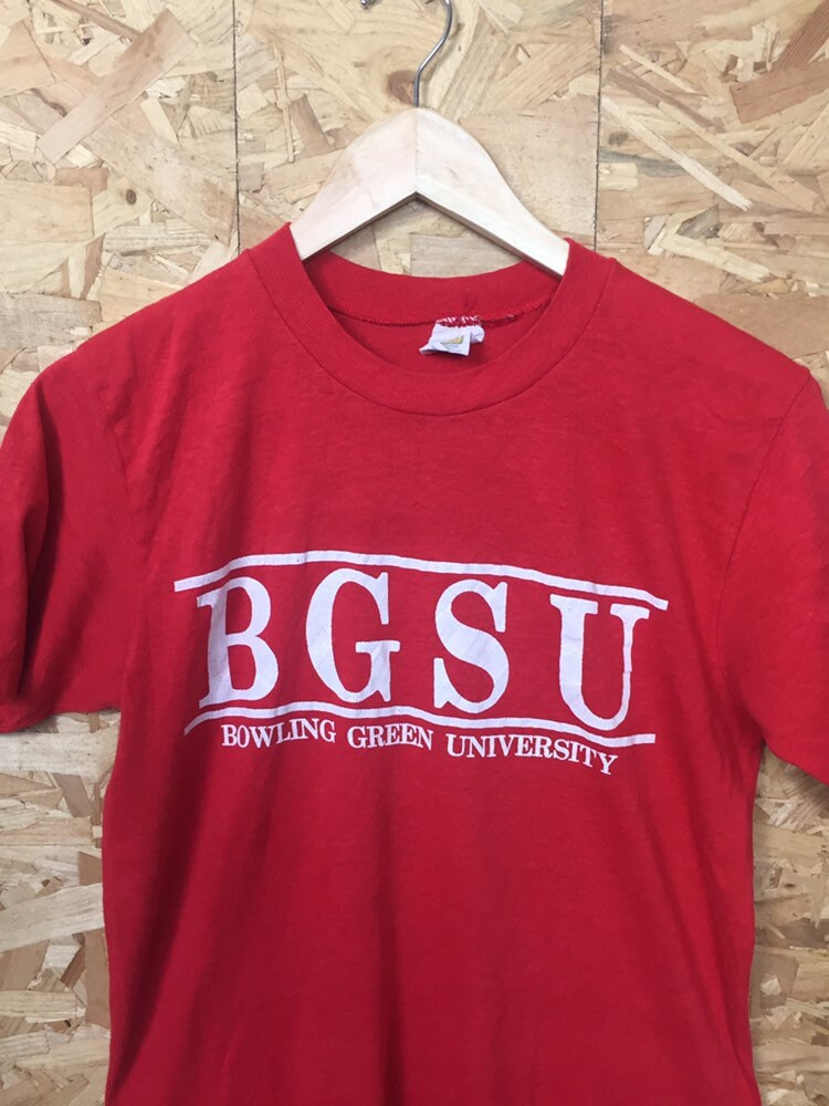 Vintage 80s BGSU Bowling Green University Ohio State USA souvenir t-shirt size medium