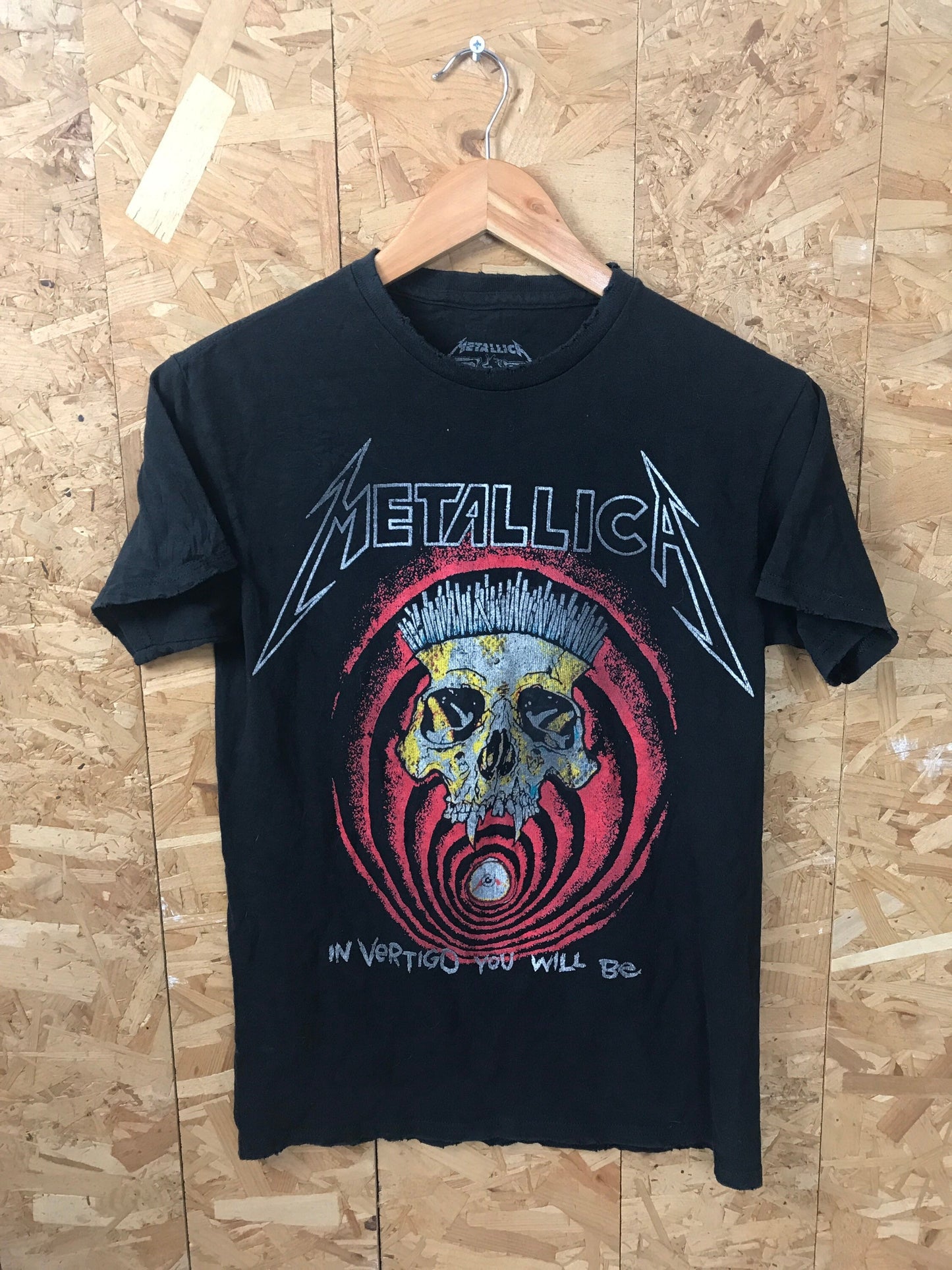 Vintage 00s Metallica in vertigo you will be 2018-2019 Heavy metal band music merch t shirt size sma