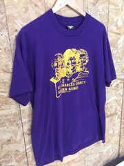 Vintage 90s purple General Motors St Charles County USA souvenir t-shirt size XL