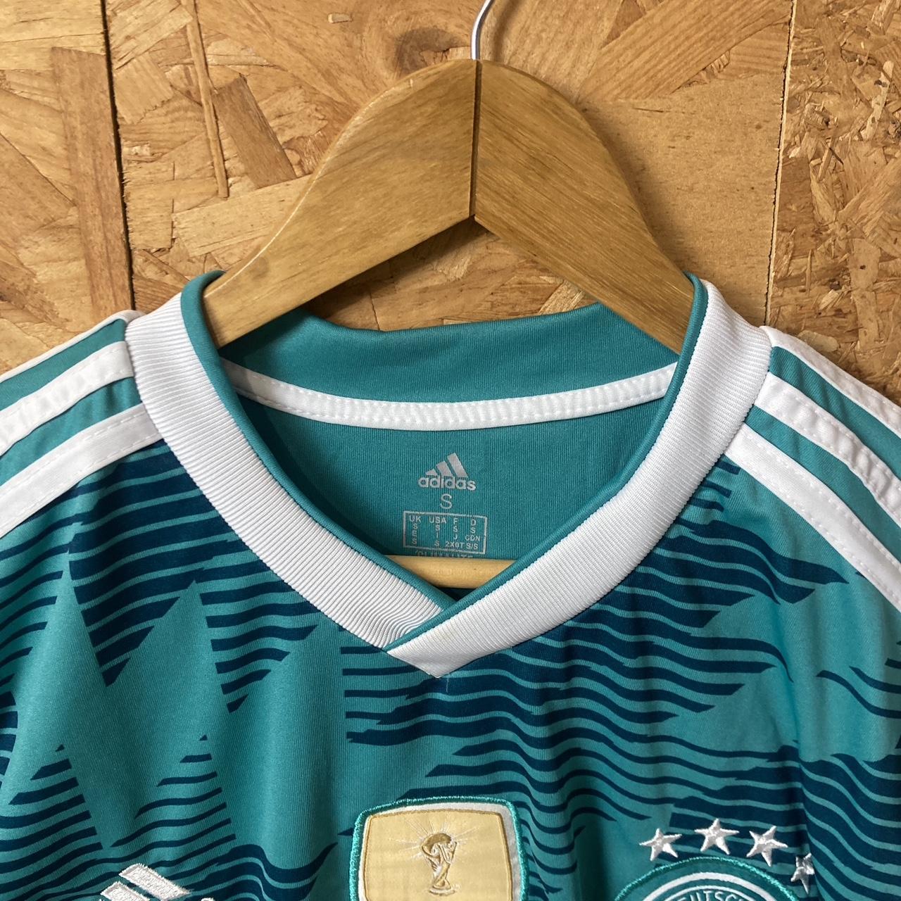 Vintage Y2K Germany 3rd away kit in funky green geometric print