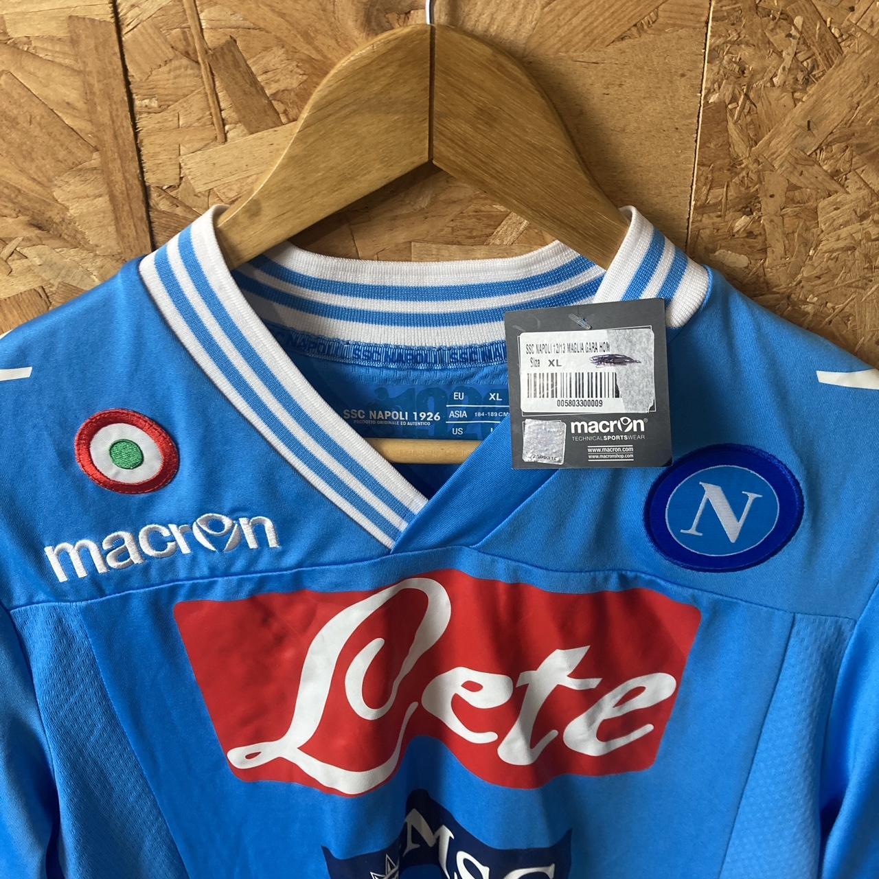 Napoli brand new milito 9 shhirt by macron size XL