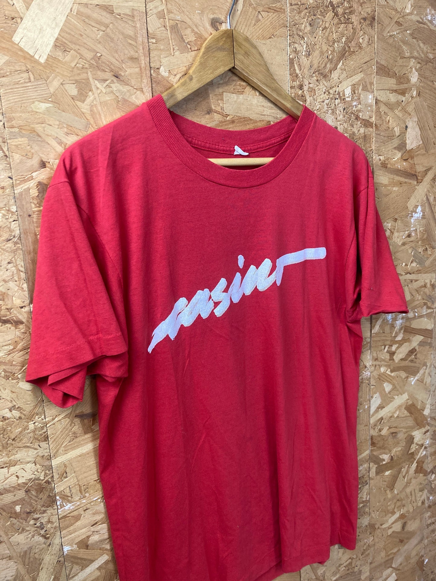 Vintage 80s red casino single stitch USA souvenir t shirt size large