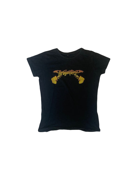 Vintage 90s Dragonforce Human Rampage ladies band t-shirt size small