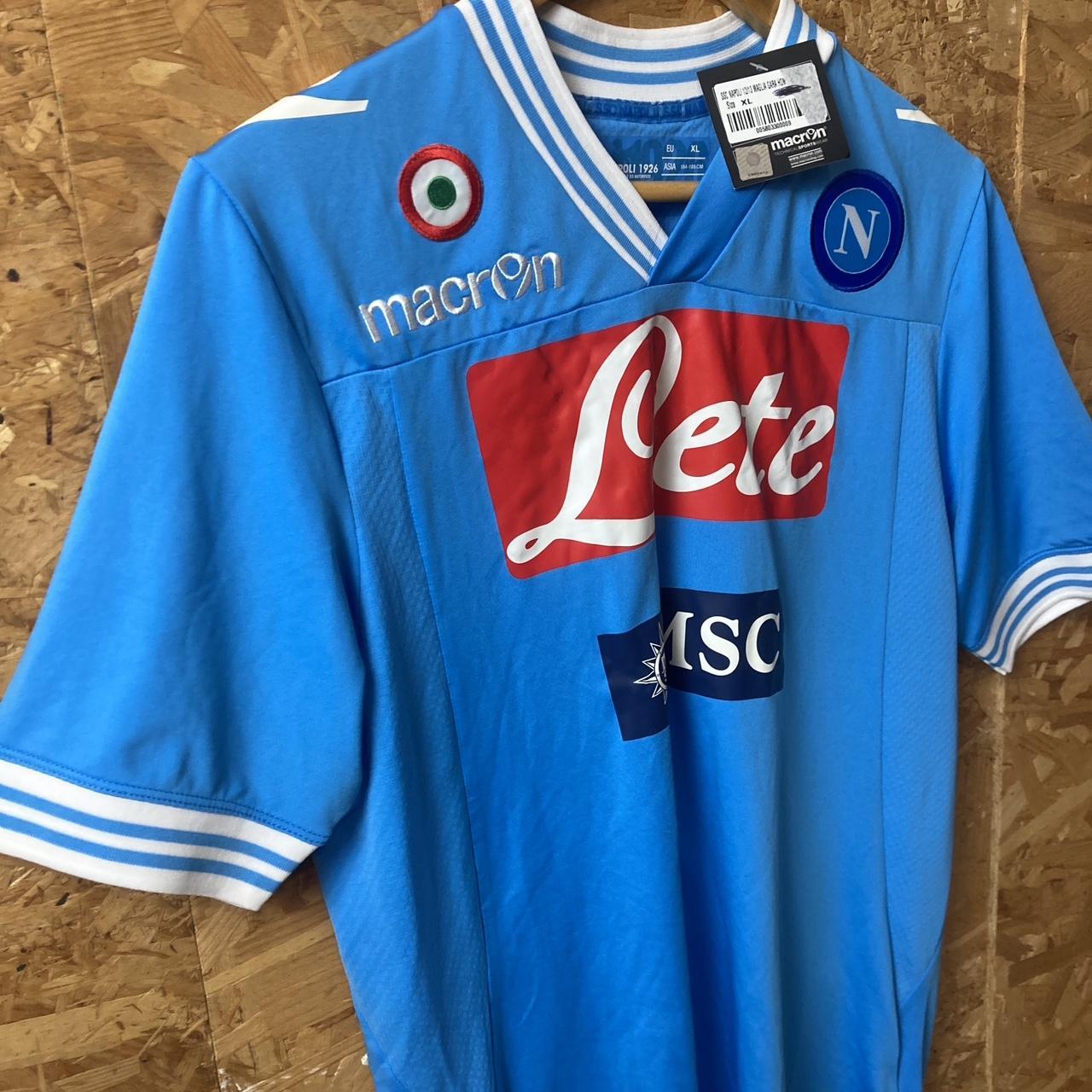 Napoli brand new milito 9 shhirt by macron size XL