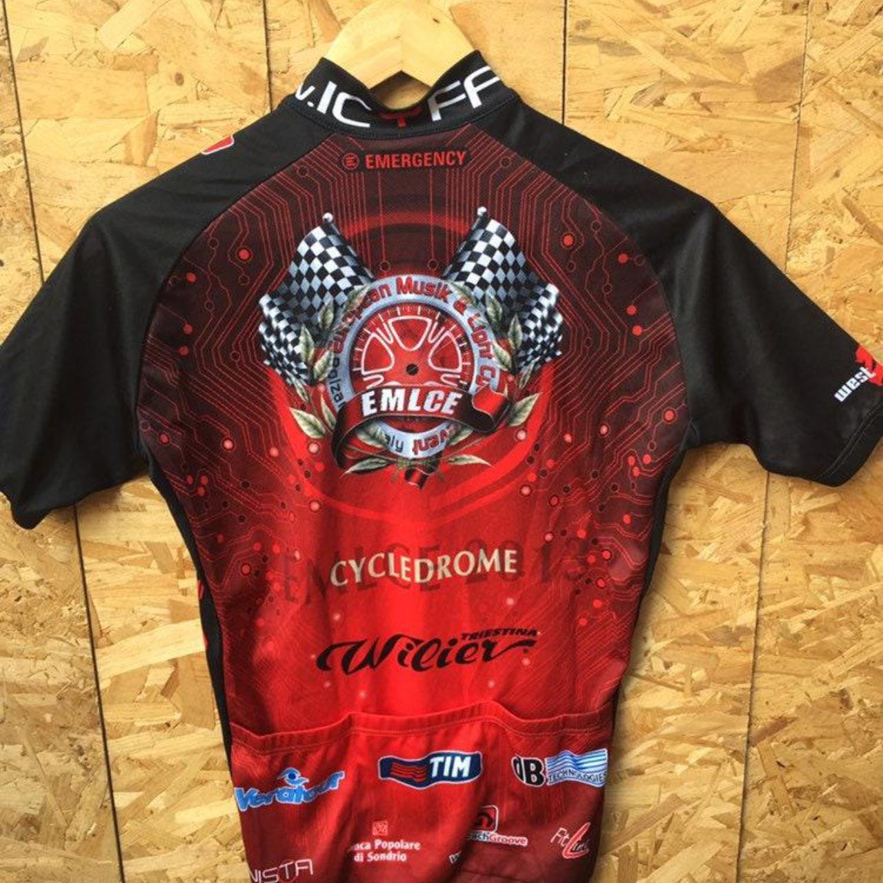 Souvenir Mixmeister EMLCE event cycledrome race jersey red black size XS