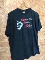 Vintage 90s Dance Theatre Oregon moves me USA black souvenir theatre production t-shirt size large by Jerzees
