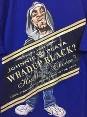 Vintage Johnnie Playa Hustlers Choice Hip Hop rap legends blue t shirt size XL by givemeface