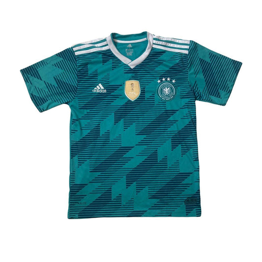 Vintage Y2K Germany 3rd away kit in funky green geometric print