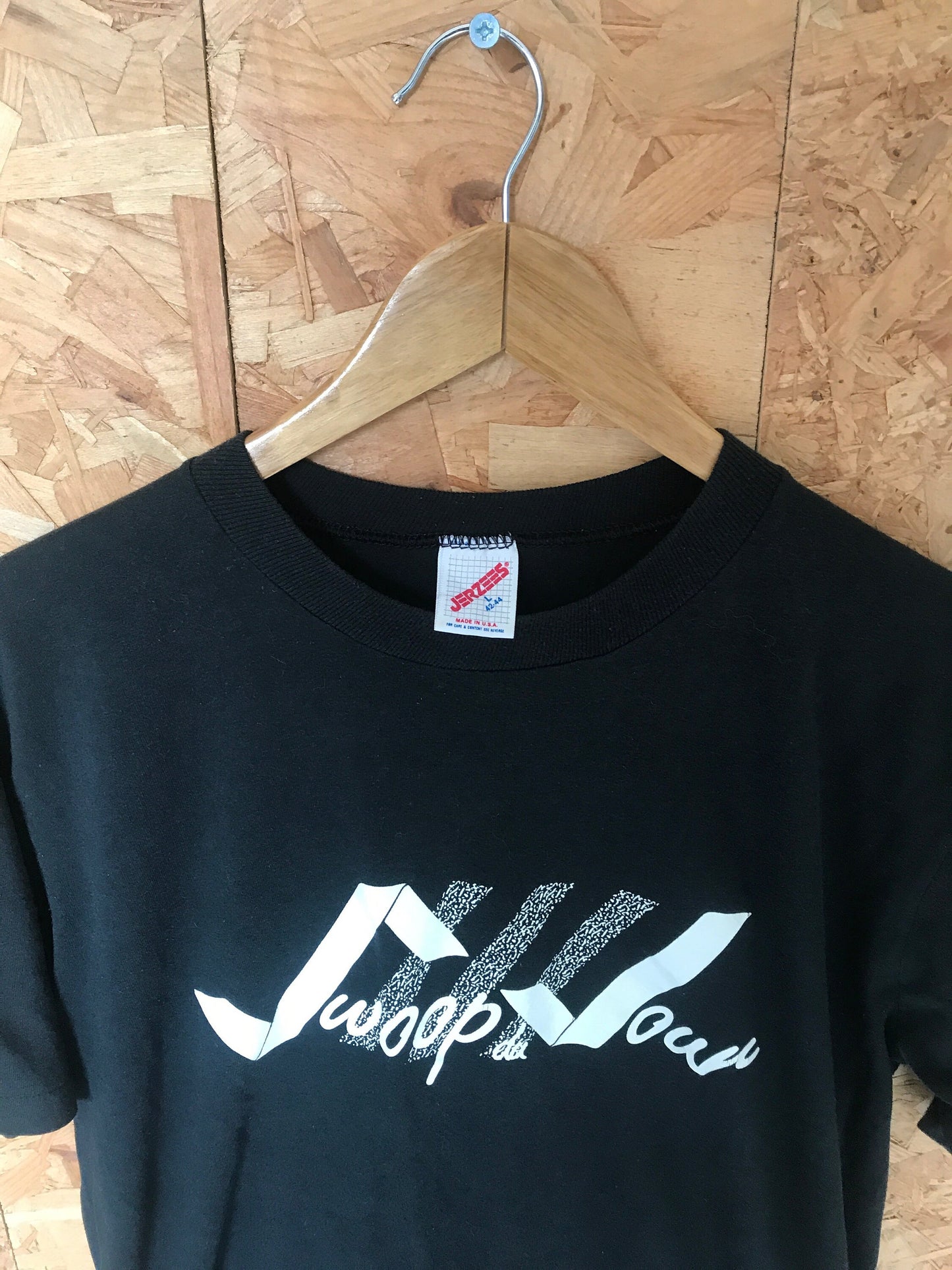 Vintage 90&#39;s Swoop da Jour black USA souvenir t-shirt size large