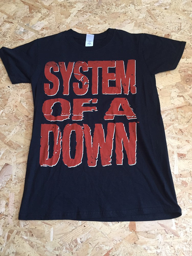 Vtg system of a down tour t shirt 2013 size small band t-shirt