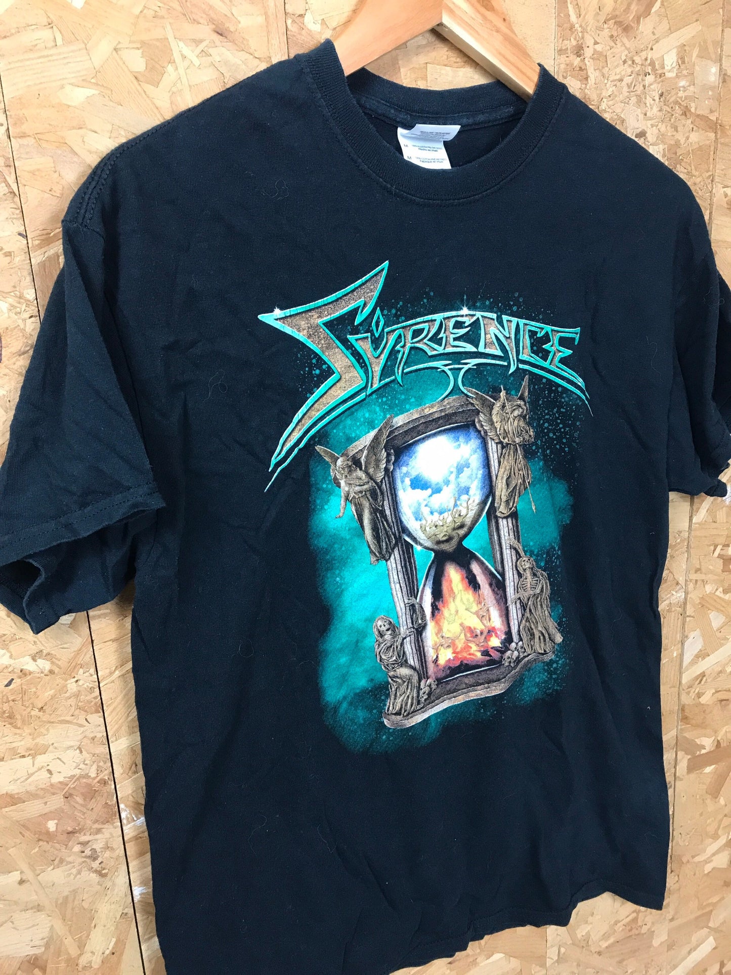 Vintage 00s Syrence - german rock metal band mech t-shirt size medium