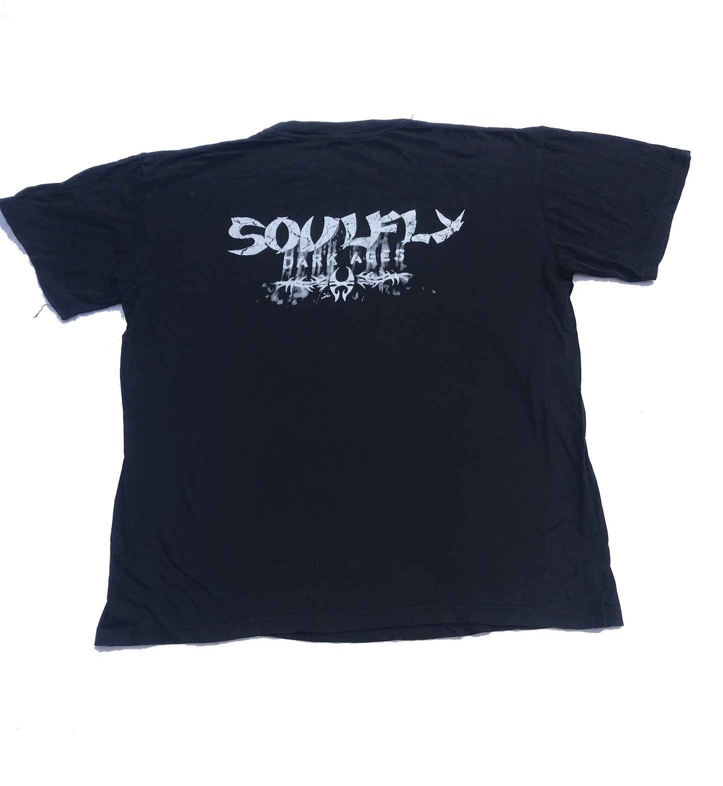 Vintage 90s SoulFly Dark Ages heavy metal rock band t-shirt size large