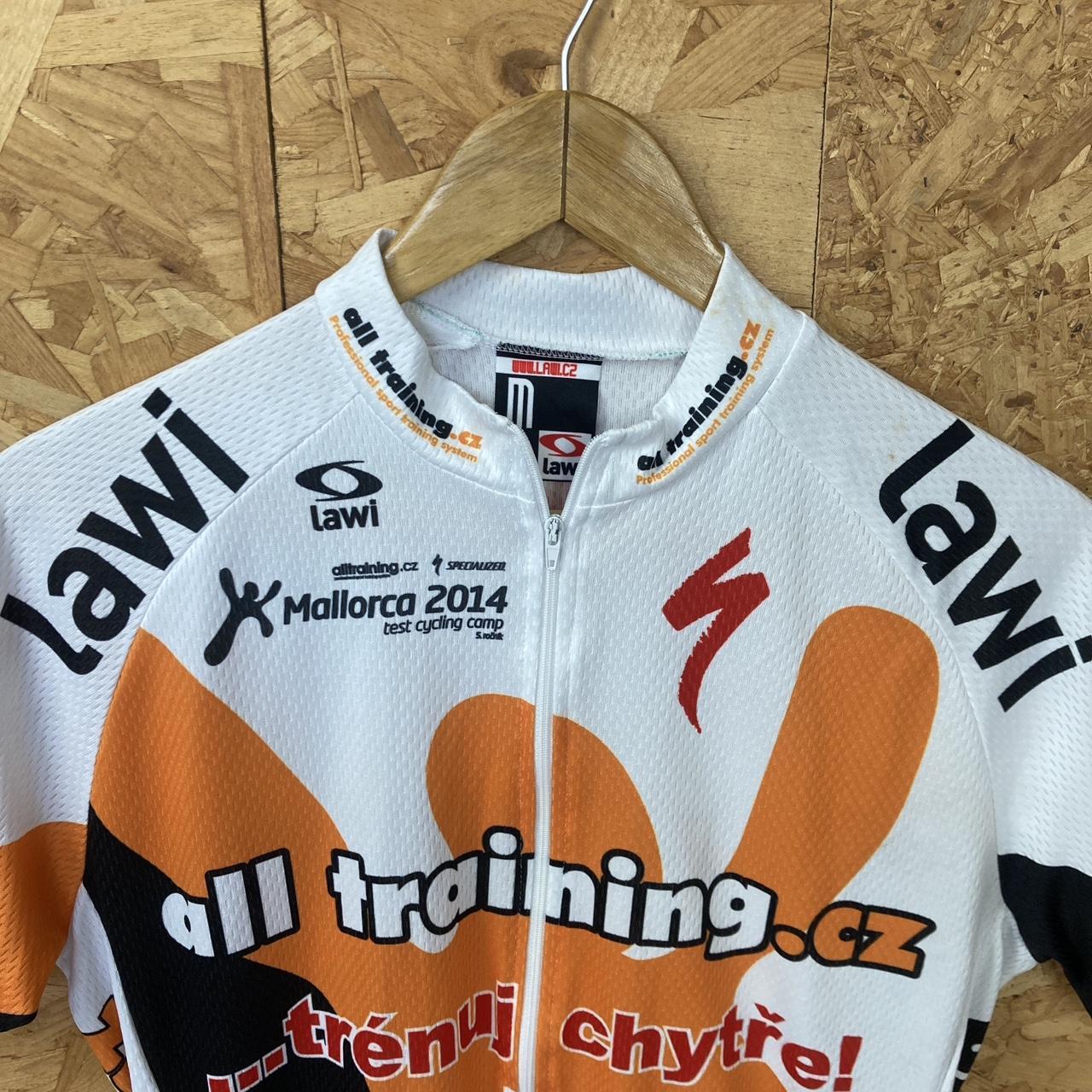 Vintage All Training CZ Test Competition Mallorca 2014 orange black white cycle jersey size M