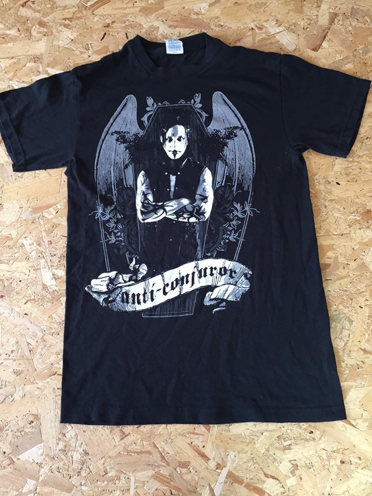 Vintage Dan Sperry Anti Conjurer tour rock metal band t-shirt size Small