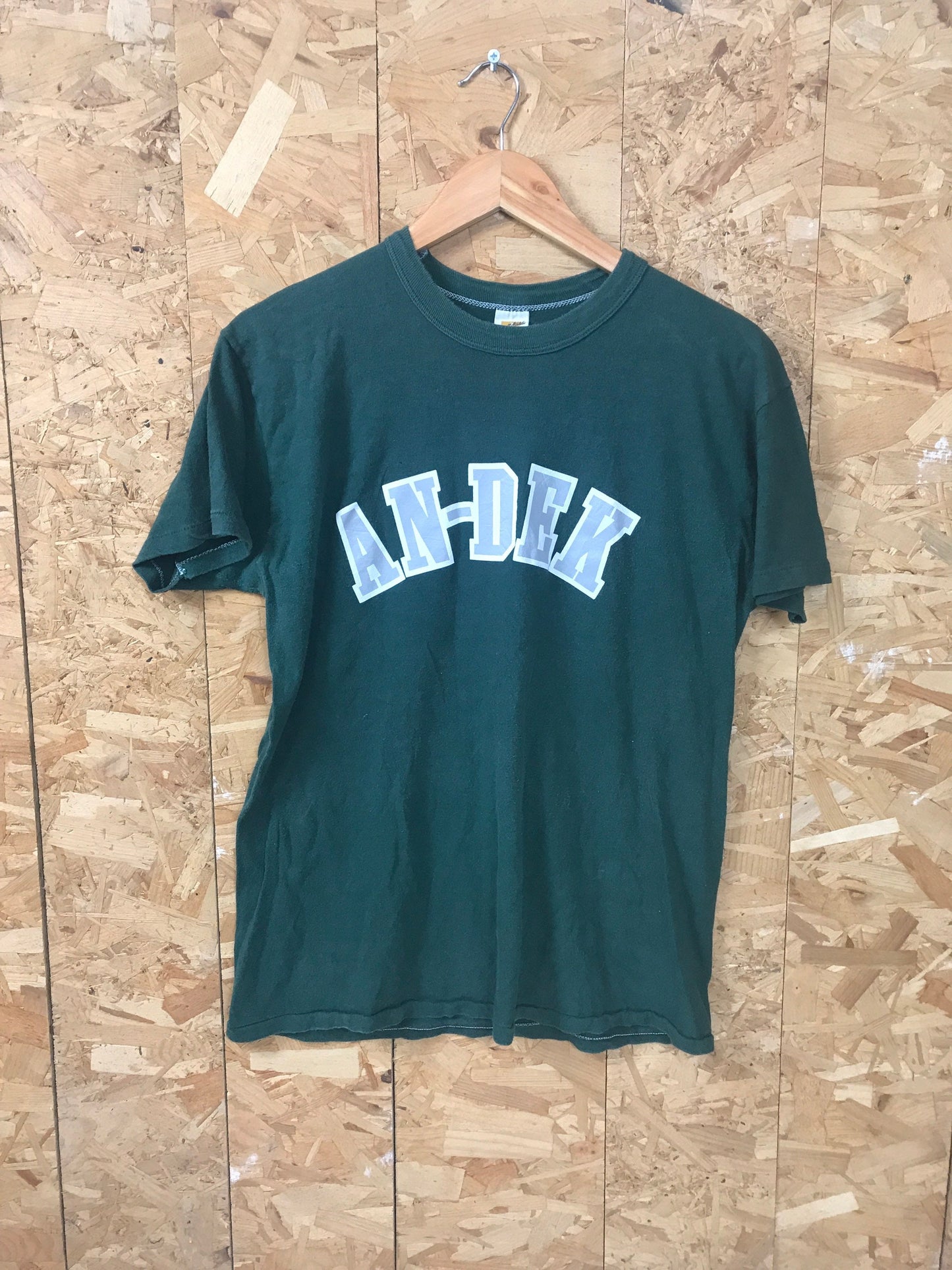 Vintage 90s AN-DEK number 10 dark green t-shirt size large by Russel athletic