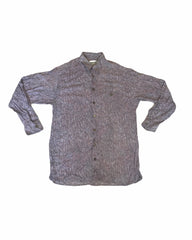 Vintage 90s Retro Wavy Ugly Pastel Pattern Lilac & Grey animal print Vintage Shirt size medium