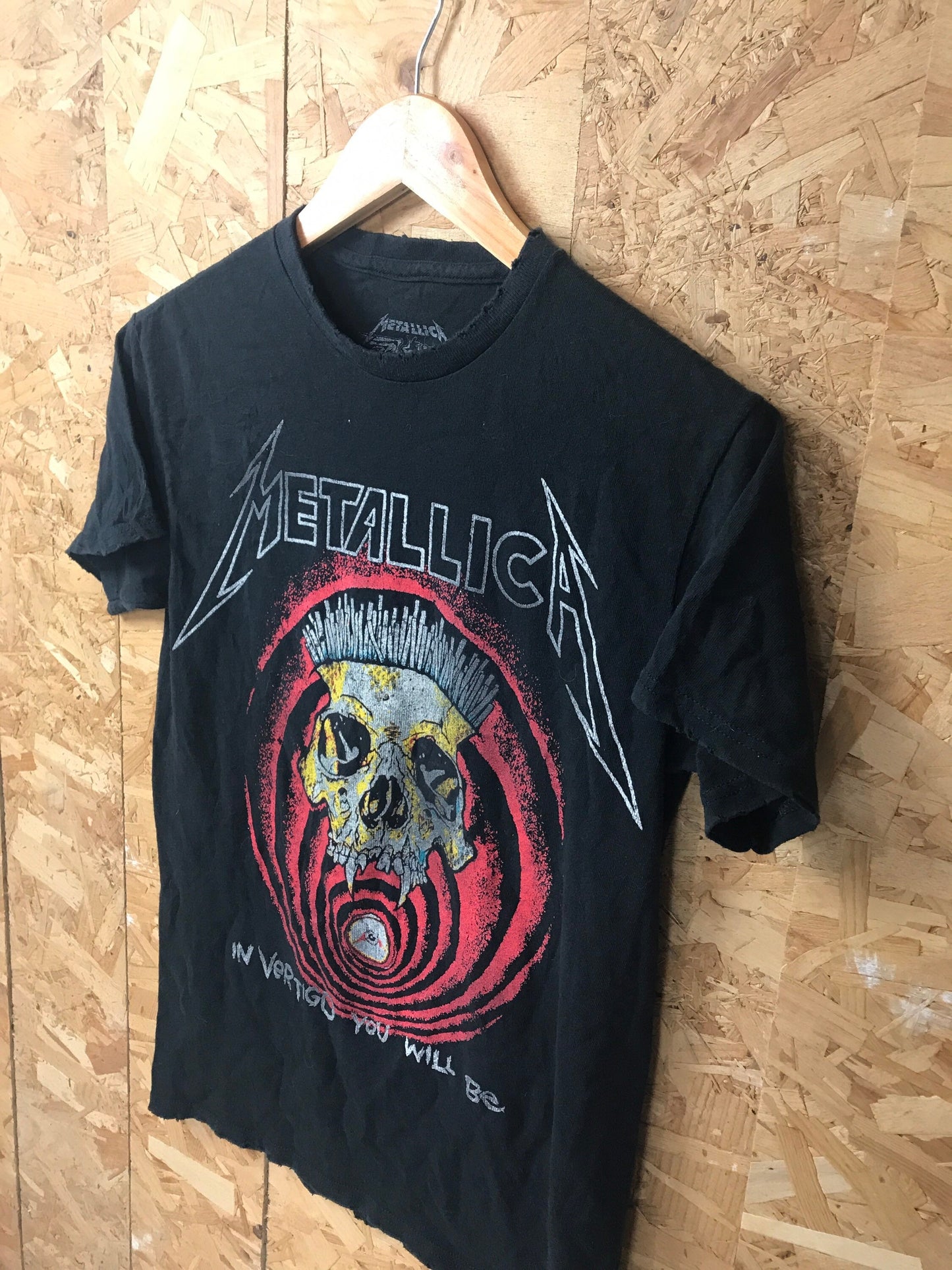 Vintage 00s Metallica in vertigo you will be 2018-2019 Heavy metal band music merch t shirt size sma