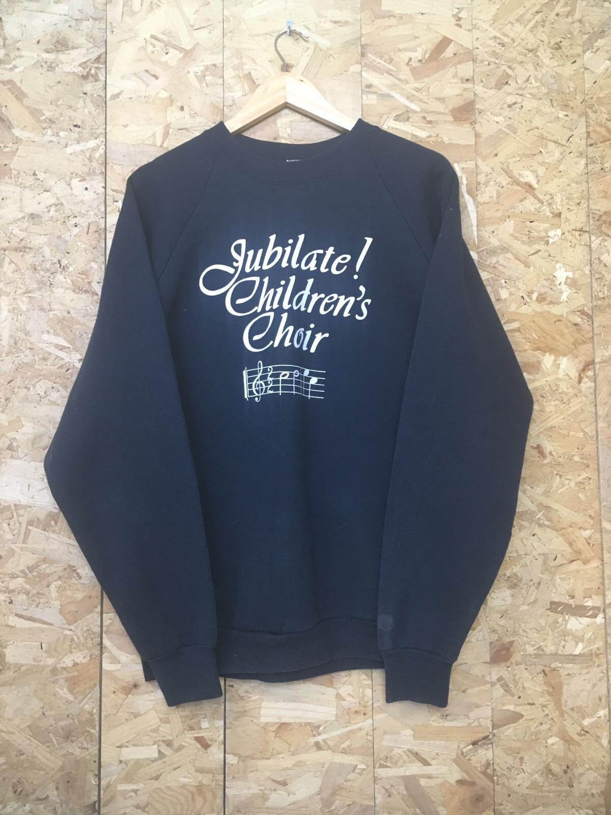 Vintage 90s Jubilate Children’s Choir USA souvenir quirky crew neck sweater size XL