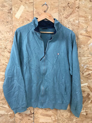 Vintage 90s Champion reverse weave zip sweat olive grungy light green size xl