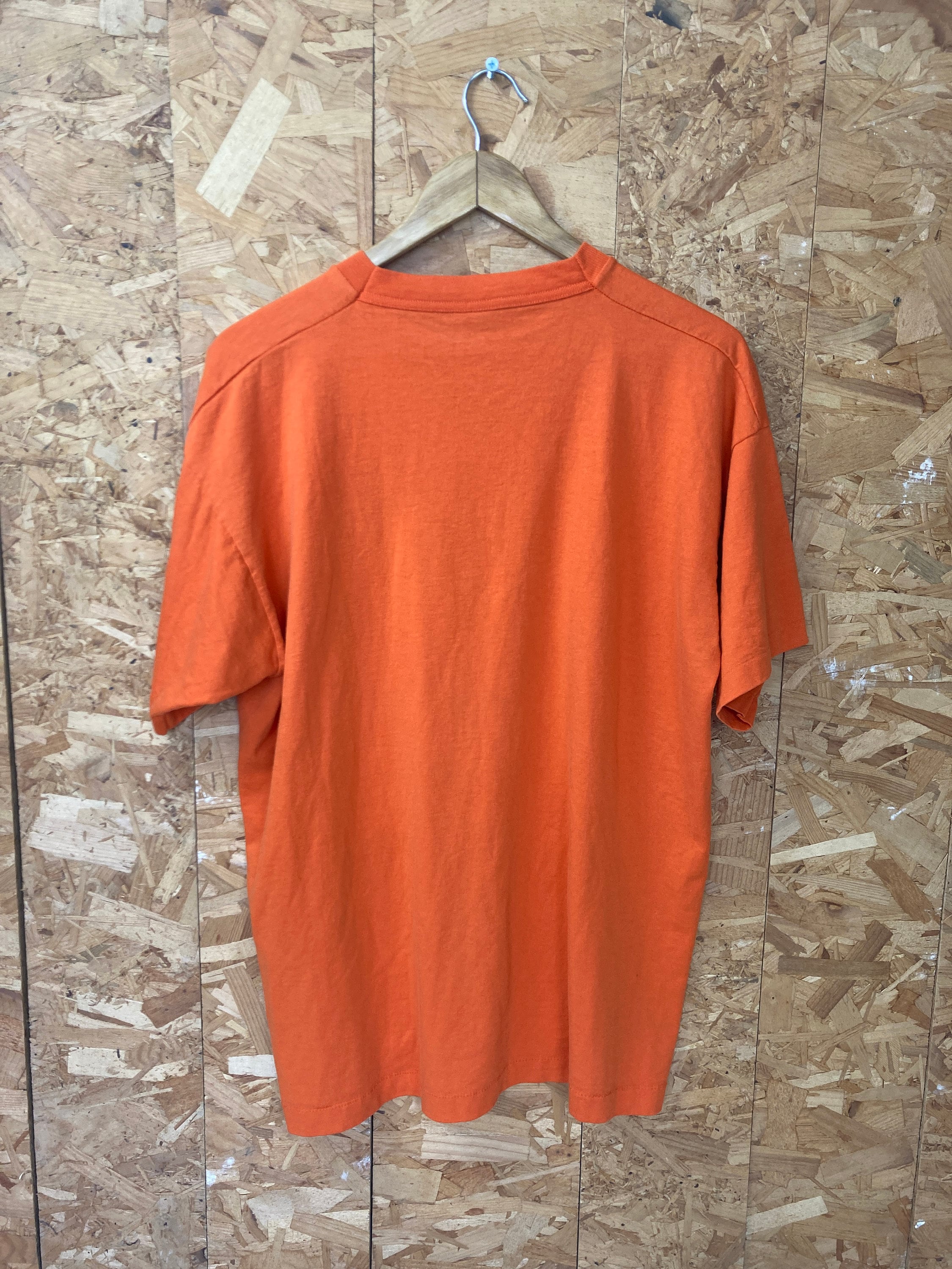 Vintage 90s East Avenue NYC Elementary School quirky orange USA souvenir t-shirt size XL