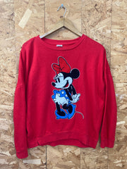 Vintage Y2K Walt Disney Mini Mouse  textured red sweater size medium