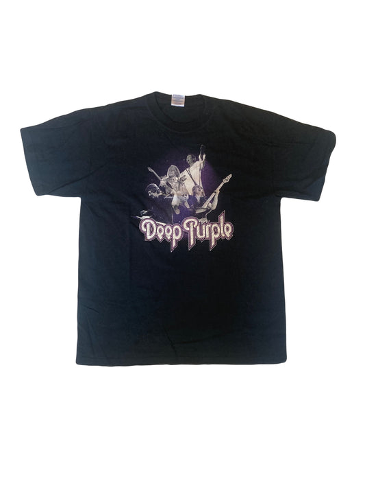 Vintage band t-shirt Deep Purple worldwide tour dates on back size medium