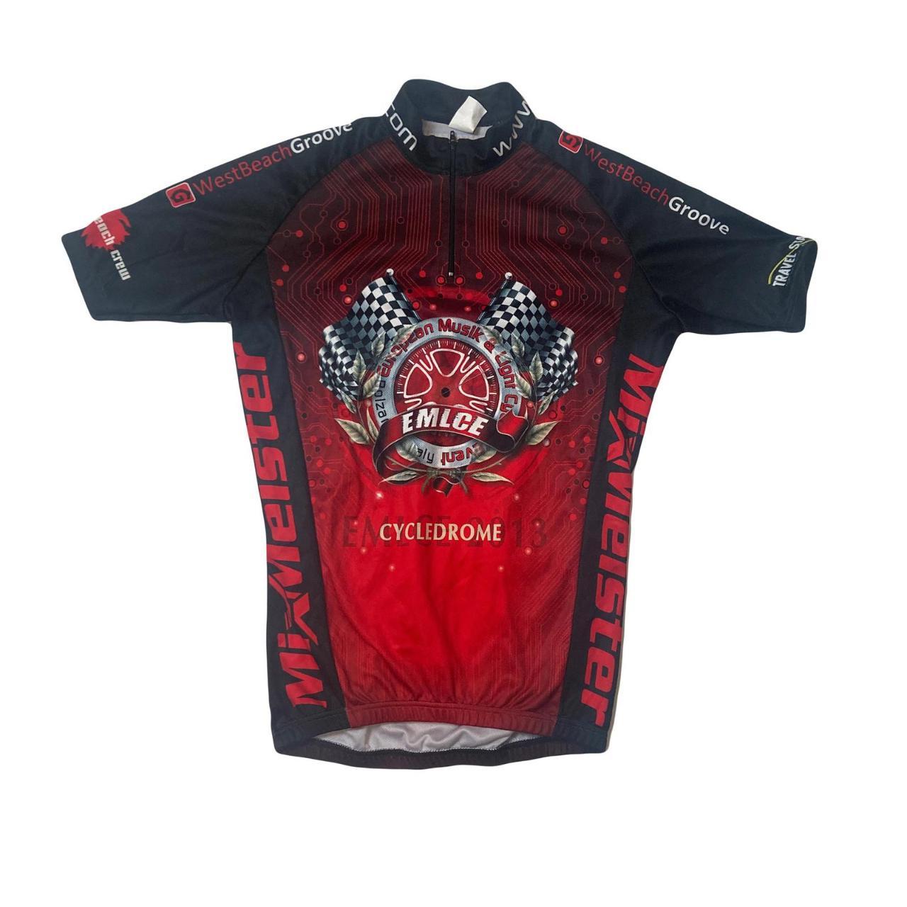 Souvenir Mixmeister EMLCE event cycledrome race jersey red black size XS