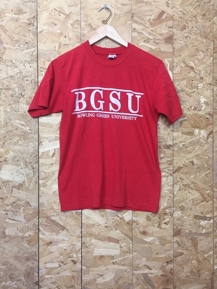 Vintage 80s BGSU Bowling Green University Ohio State USA souvenir t-shirt size medium