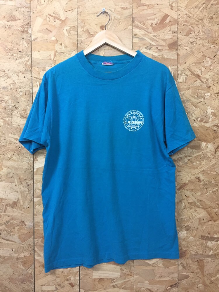 Vintage 90s blue LA Gear retro gym t shirt size large