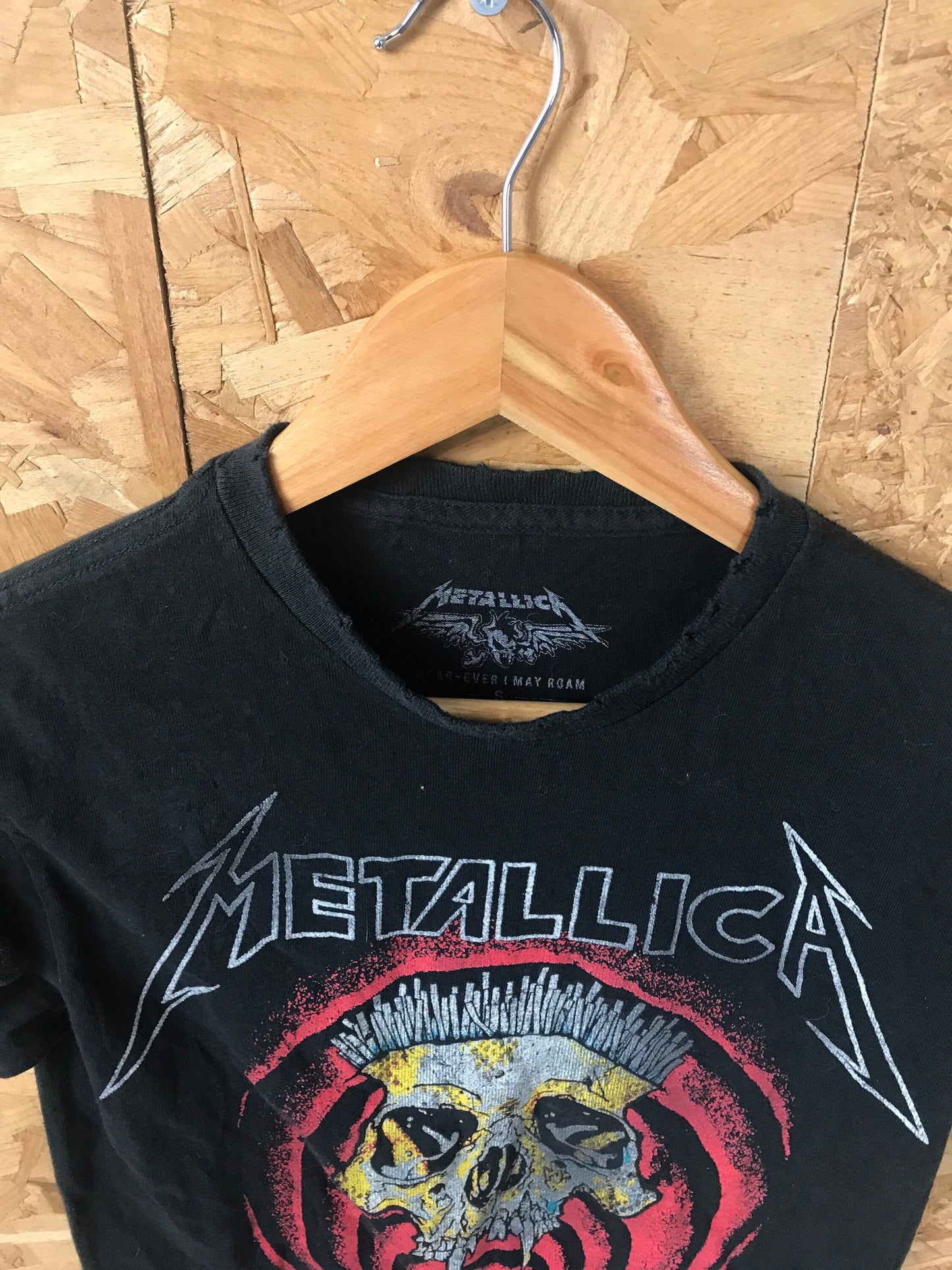 Vintage 00s Metallica in vertigo you will be 2018-2019 Heavy metal band music merch t shirt size sma