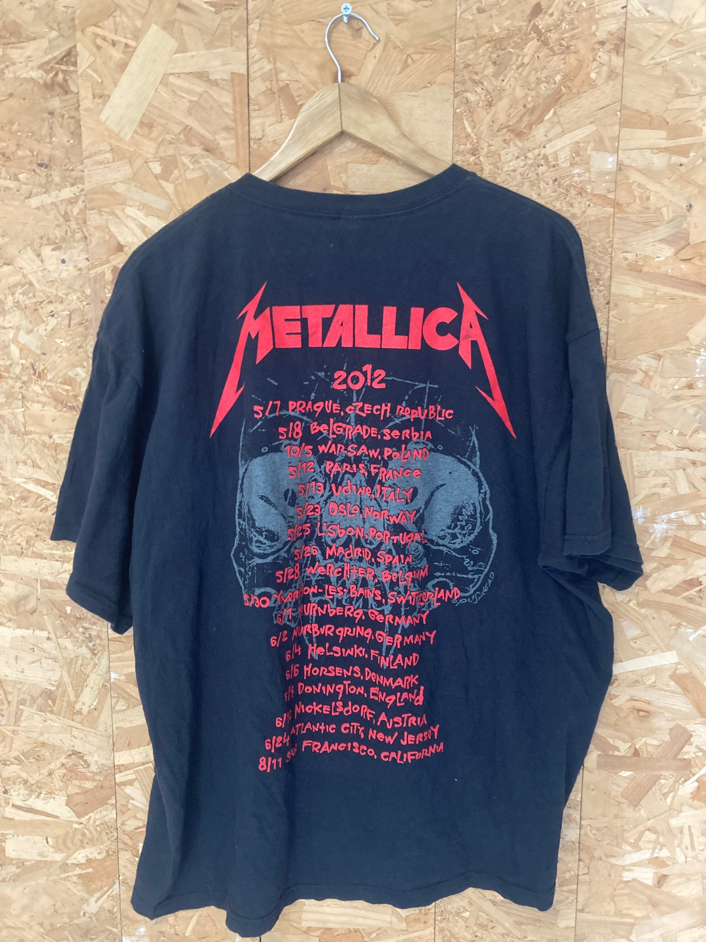 Vintage 00s Metallica wherever I may roam world tour metal band music merch t-shirt size XXL