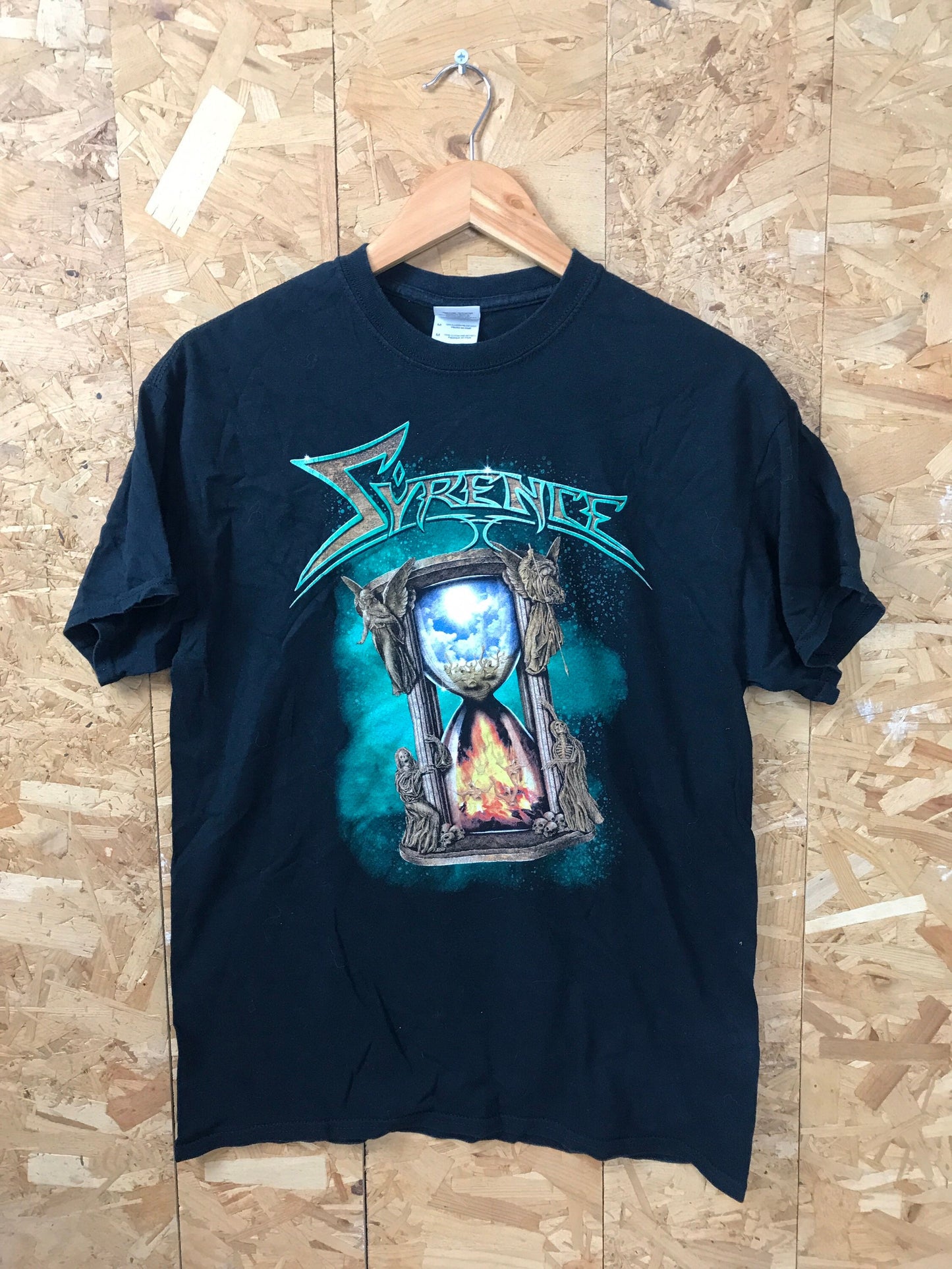 Vintage 00s Syrence - german rock metal band mech t-shirt size medium