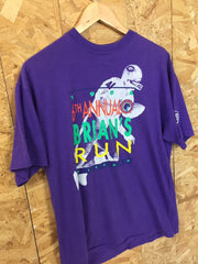 Vintage 1994 Brian’s 6th Annual fun run Chicago purple quirky USA souvenir t-shirt size large