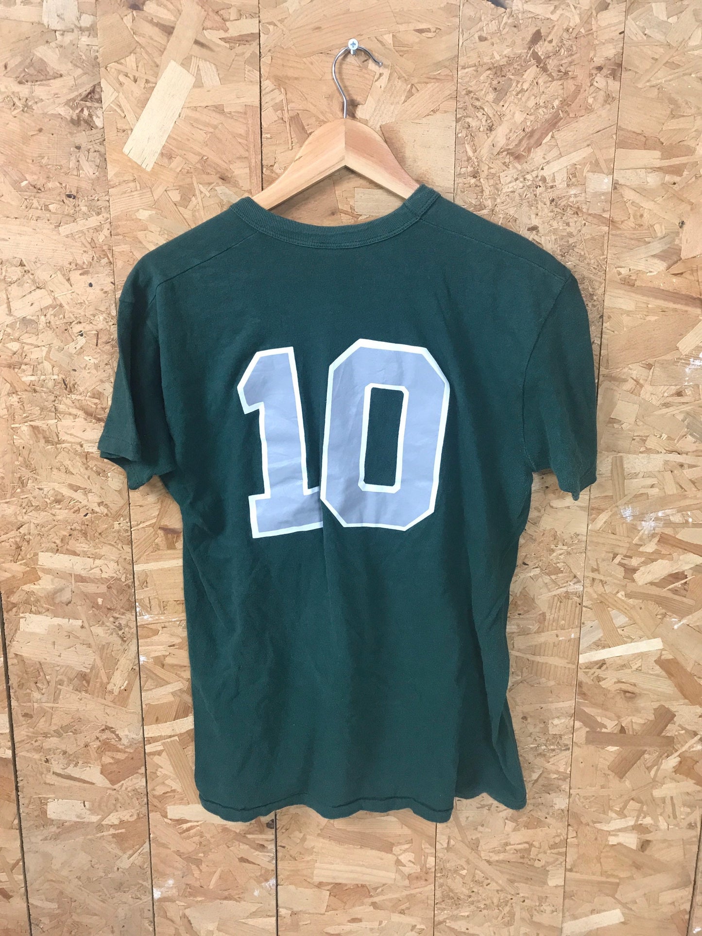 Vintage 90s AN-DEK number 10 dark green t-shirt size large by Russel athletic