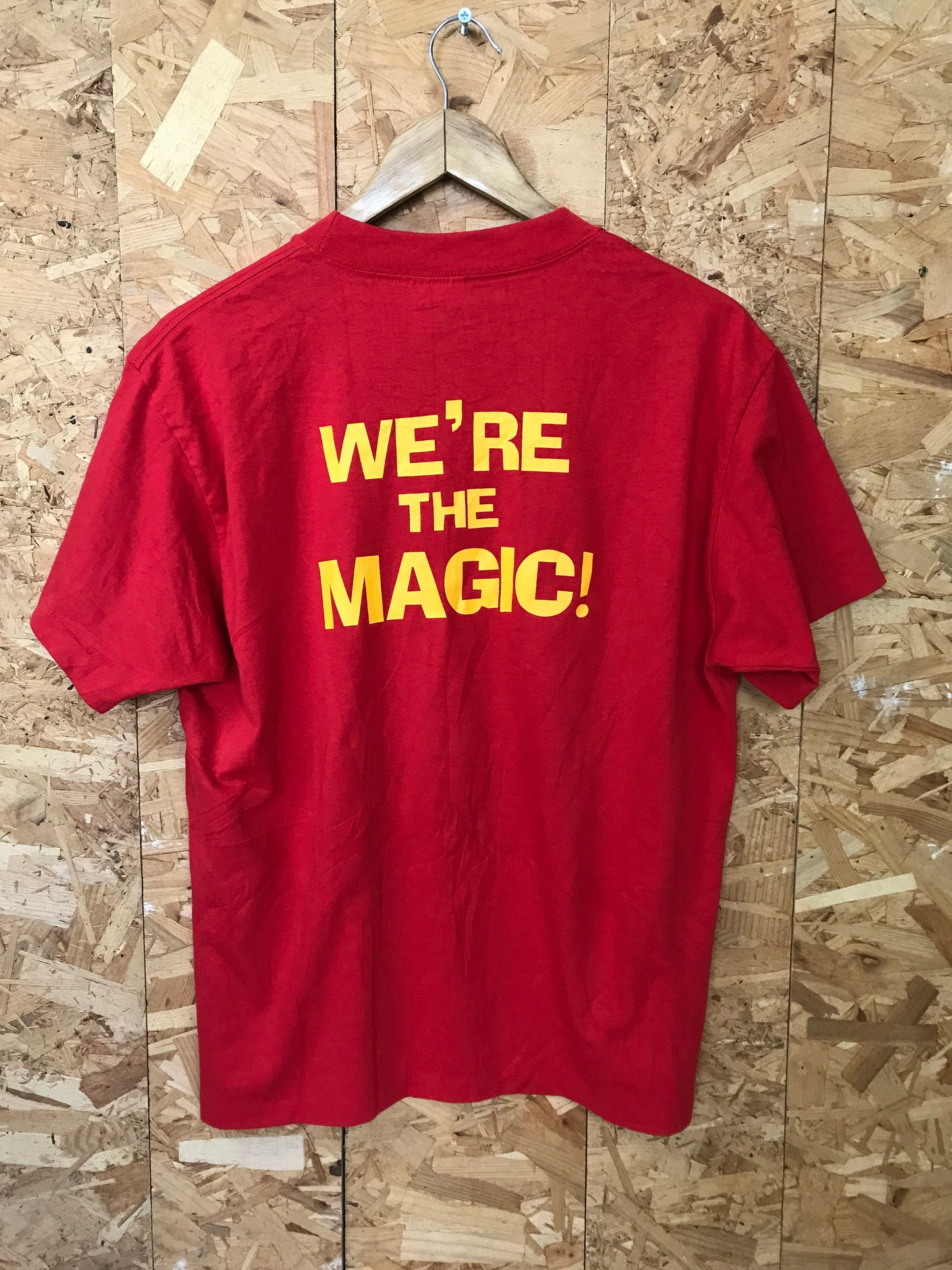 Vintage 90s &#39;We&#39;re the magic&#39; ISU Alumni Pep Band  souvenir quirky college team red yell