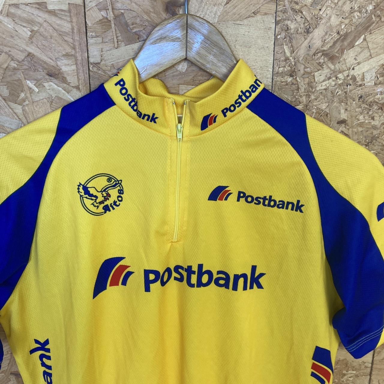 Vintage 00s Aitos classic yellow blue cycle jersey Vuelta Italia Tour de France style cycle jersey P