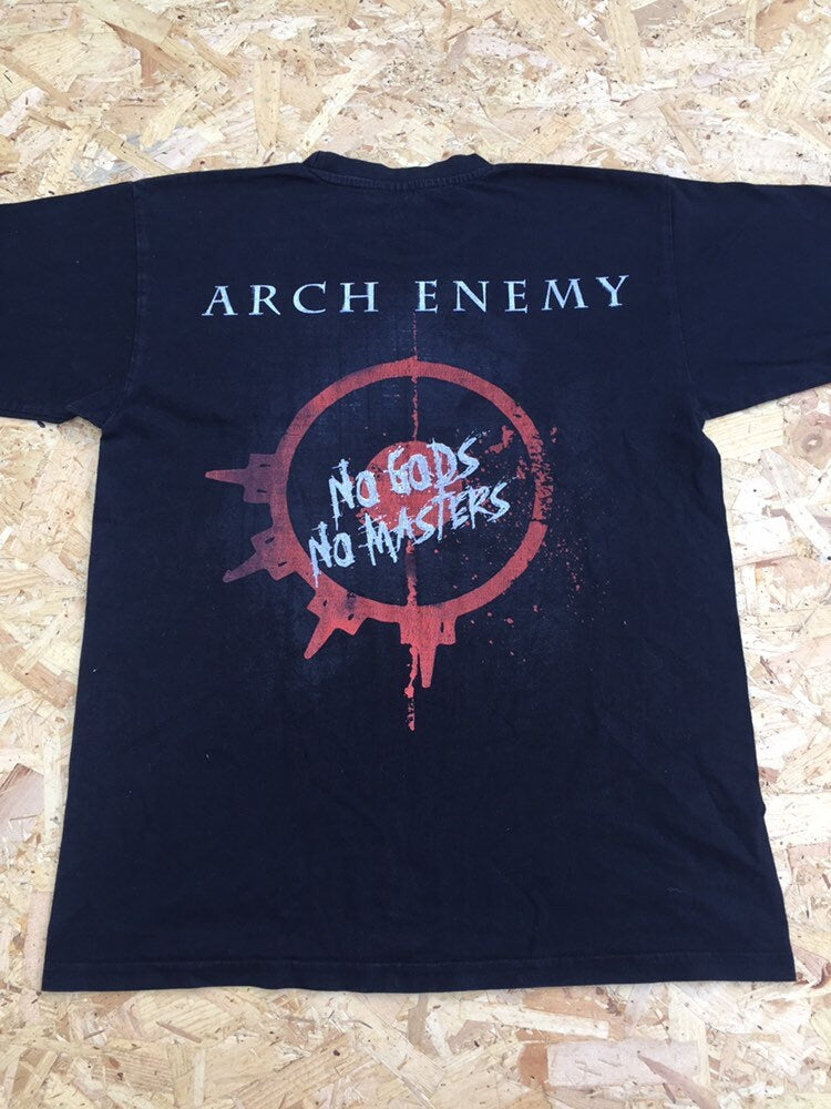 Vintage Arch Enemy Khaos Legions No Gods No Masters Swedish melodic rock band t-shirt size medium