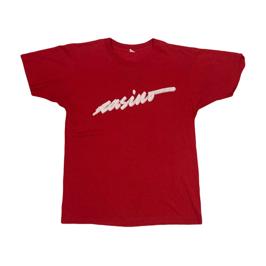 Vintage 80s red casino single stitch USA souvenir t shirt size large