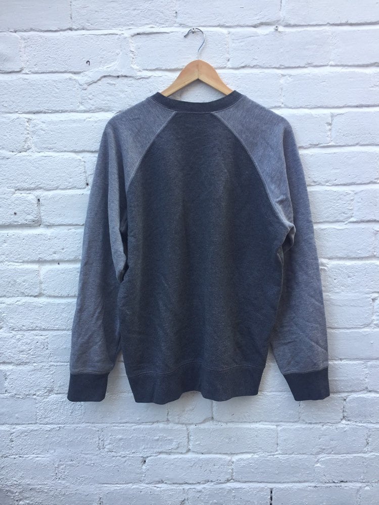 Vintage 90s Carharrt grey 89’ baseball style sweater sweatshirt crew neck size large