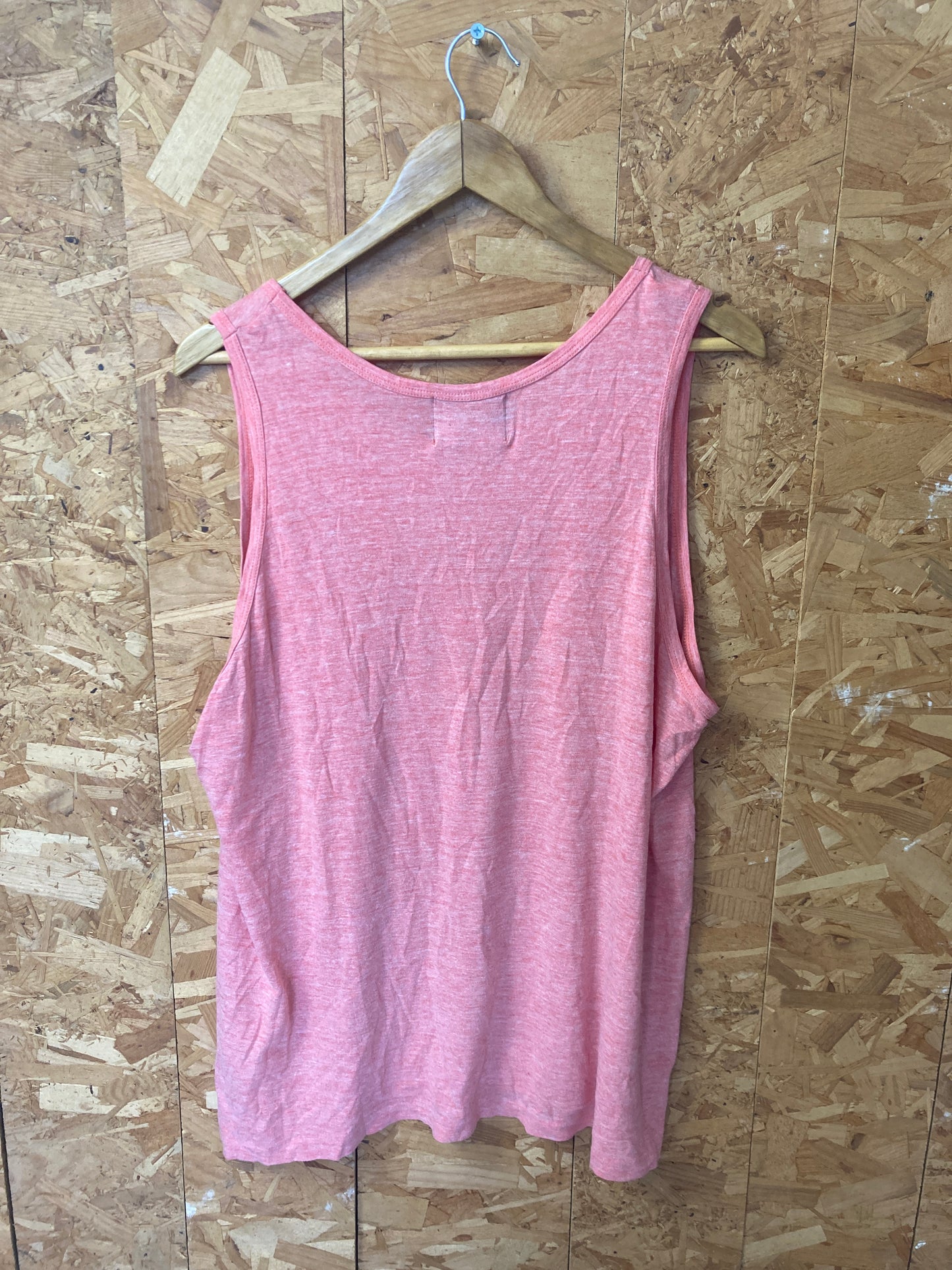 Vintage 90s pink gymnasium vest muscle souvenir t-shirt size large