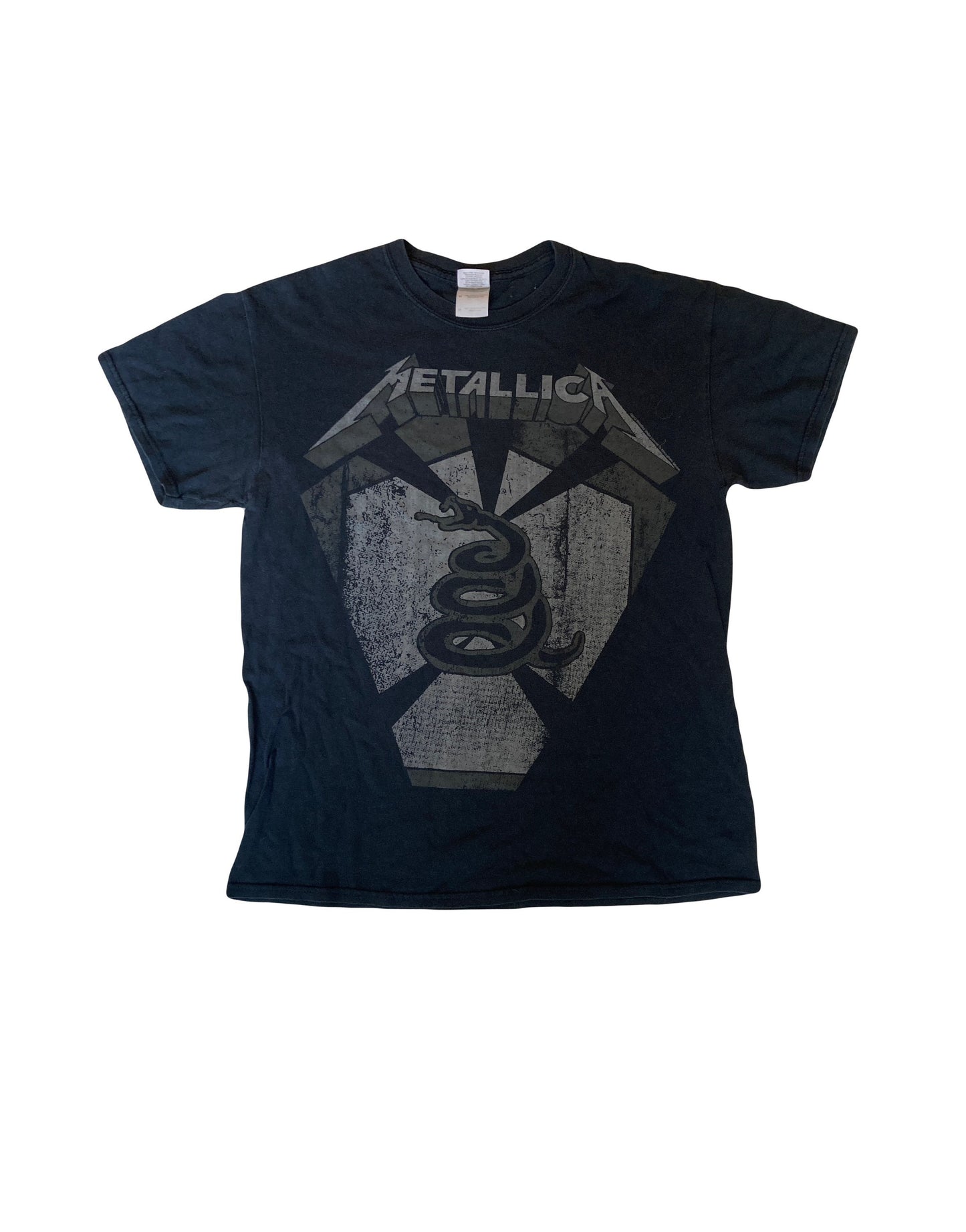 Vintage Metallica Europe tour 2012 Grungy faded metal band t-shirt size medium