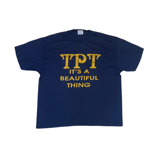 Vintage 90s TPT its a beautiful thing navy blue gold souvenir t-shirt size XL