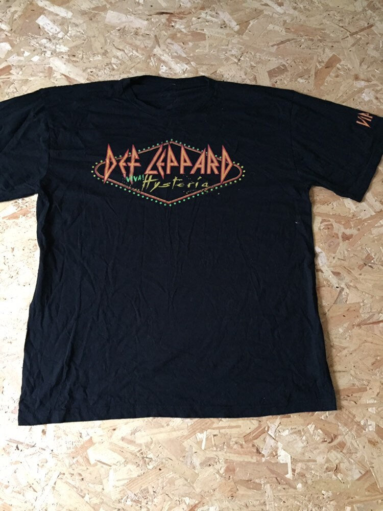 Vintage 00s Def Leppard Viva hysteria tour VIP t-shirt oversized size XXL