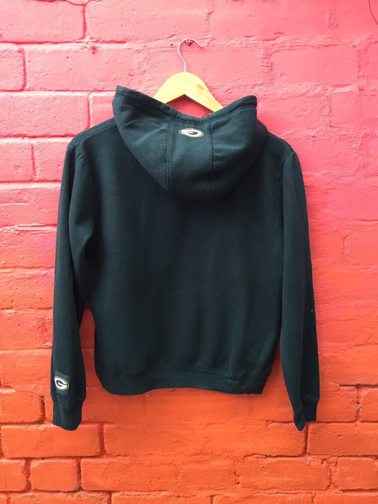 Vintage 90s Green Bay Packers USA Green yellow hoodie size small